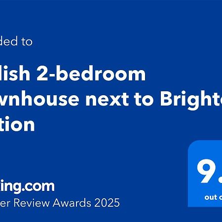 Stylish 2-Bedroom Townhouse Next To Brighton Station Eksteriør bilde